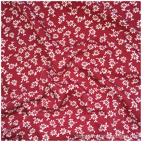 Rayon Druck großer Twill weicher Pfau -Hautstoff Stoff